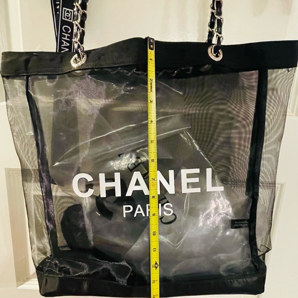 CHANEL Mesh Tote and Cosmetic Case NWT - Picture 10 of 11